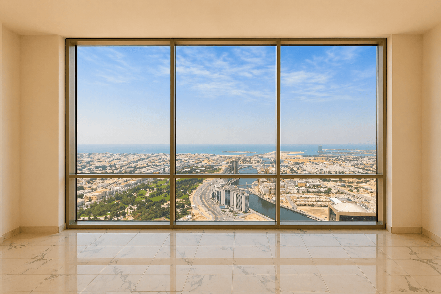 Luxury 3BR + Maid | High Floor | Sea & Canal Views | Amna Tower, Habtoor City