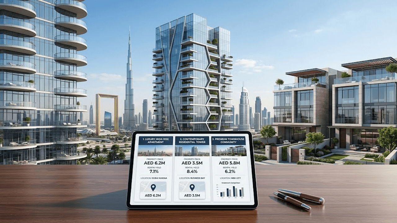 How to Compare Three Dubai Properties Without Getting Overwhelmed