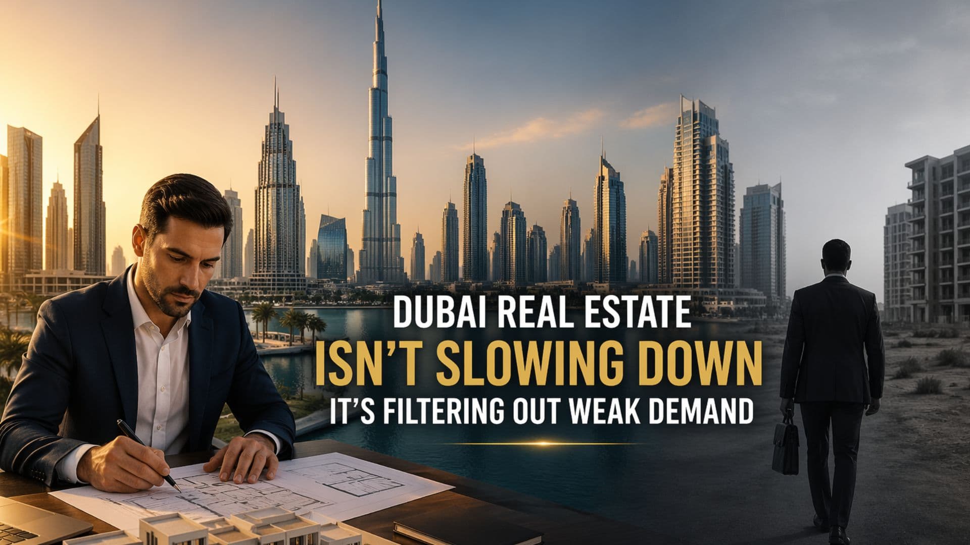 Рынок недвижимости Дубая не замедляется — он отсеивает слабый спрос