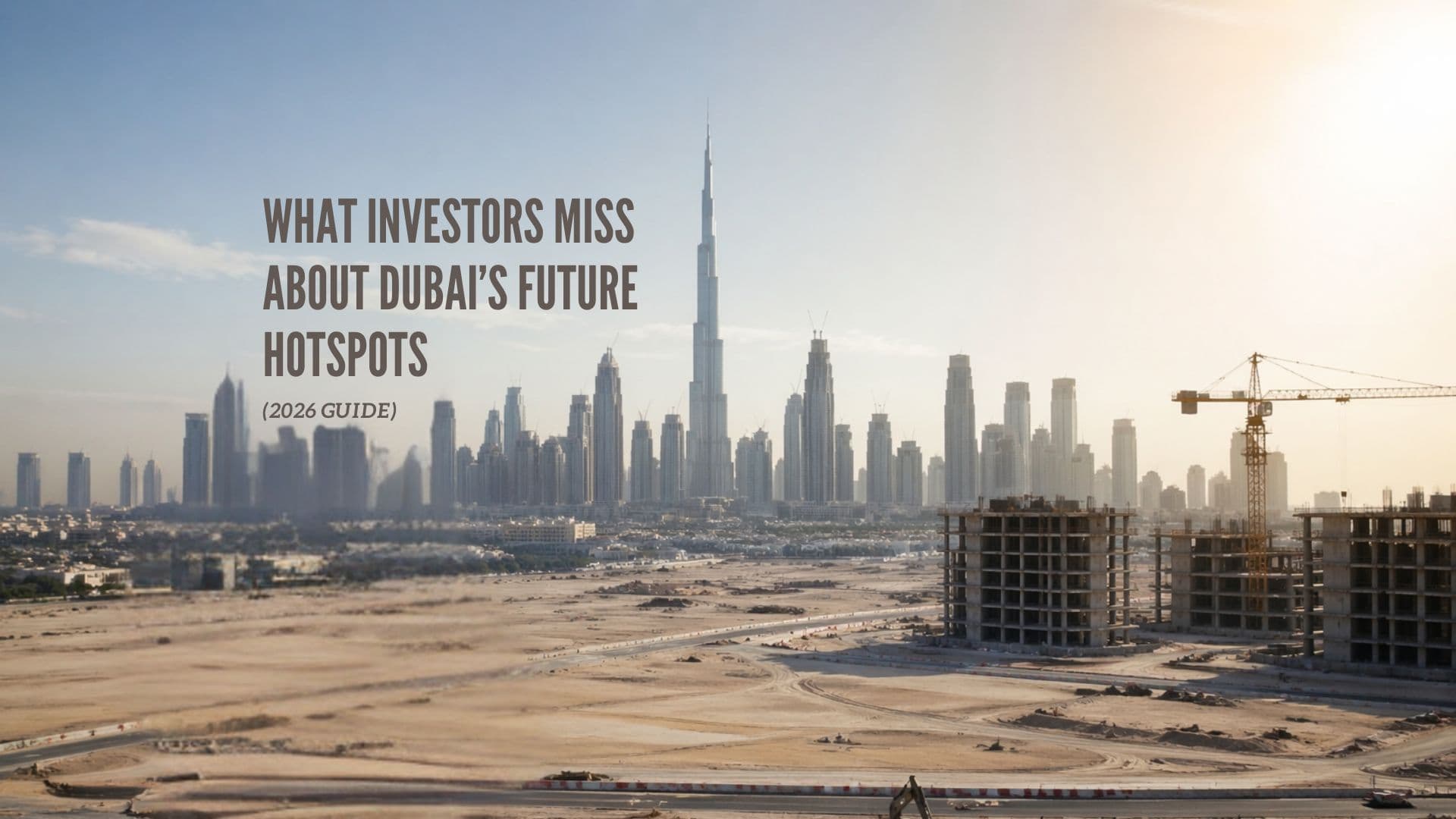 The Hidden Risk of Buying in Dubai’s Future Hotspots (2026 Guide)